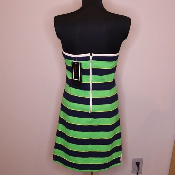NWT Juicy Couture Y2K Bustier Striped Mini Dress - Picture 2 of 7